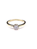 Anello Stocco Gioielli Donna in Oro giallo Zircone ANS 140 - ANS 140